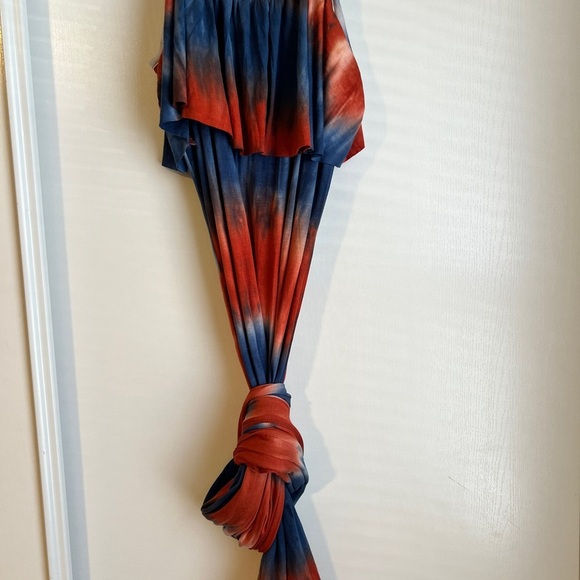 White mark Tie-Dye long summer dress - Picture 5 of 5